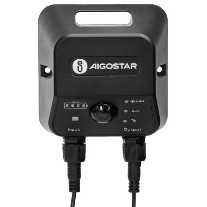 Aigostar - LED solarny żyrandol z czujnikiem 2xLED/35W/12V 6000 mAh 6500K IP65 śr. 15 cm + zdalne sterowanie