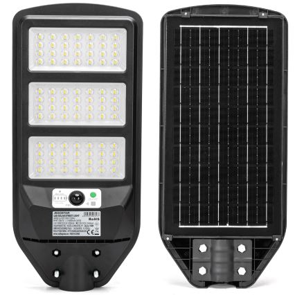 Aigostar - LED Solarna lampa uliczna z czujnikiem LED/150W/3,2V 8000mAh IP65 6500K + zdalne sterowanie