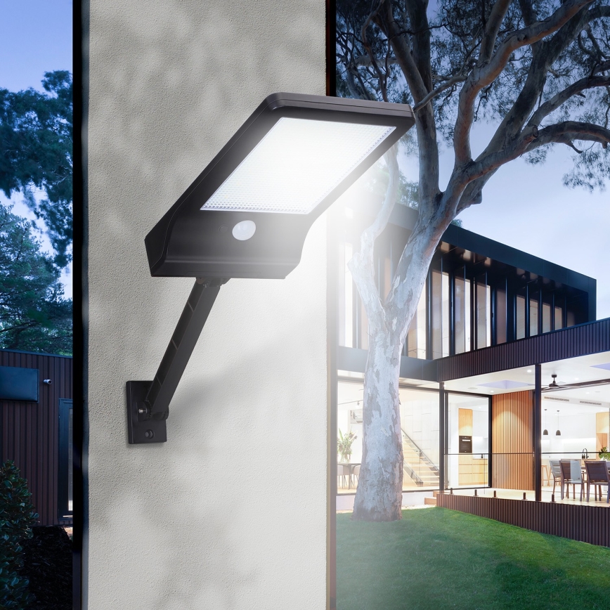Aigostar - LED Solarna lampa uliczna z czujnikiem LED/2,3W/5,5V 1800 mAh IP65