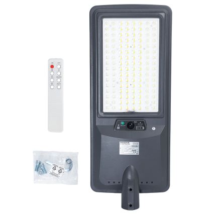 Aigostar - LED solarna lampa uliczna z czujnikiem LED/400W/3,2V 4800mAh + pilot zdalnego sterowania
