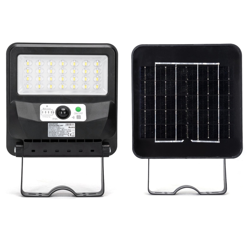Aigostar - LED solarna lampa uliczna z czujnikiem LED/50W/3,2V 1000mAh 6500K + zdalne sterowanie