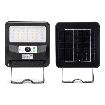 Aigostar - LED Solarna lampa uliczna z czujnikiem LED/50W/3,2V 1000mAh 6500K + pilot zdalnego sterowania