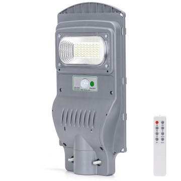 Aigostar - LED Solarna lampa uliczna z czujnikiem LED/50W/3,2V 5000mAh IP65 6500K + pilot zdalnego sterowania