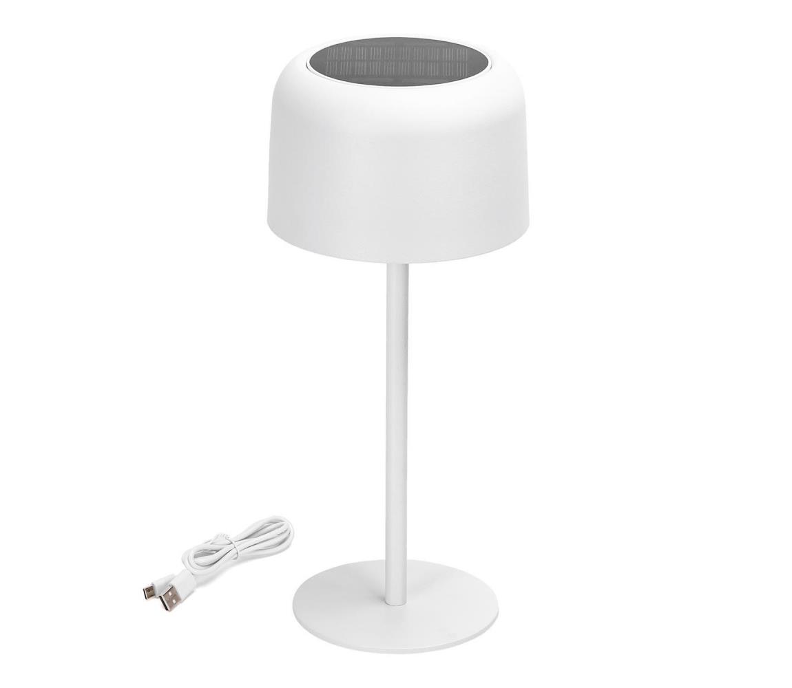 - LED Solarna ściemnialna lampa akumulatorowa LED/3W/5V 2200mAh biała IP54