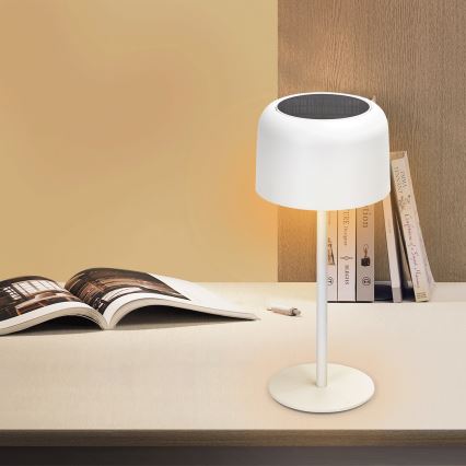 Aigostar - LED Solarna ściemnialna akumulatorowa lampa stołowa LED/3W/5V 2200mAh biała IP54