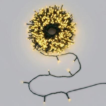 Aigostar - LED solarne lampki choinkowe 200xLED/8 funkcji 22m IP65 ciepła biała 800mAh