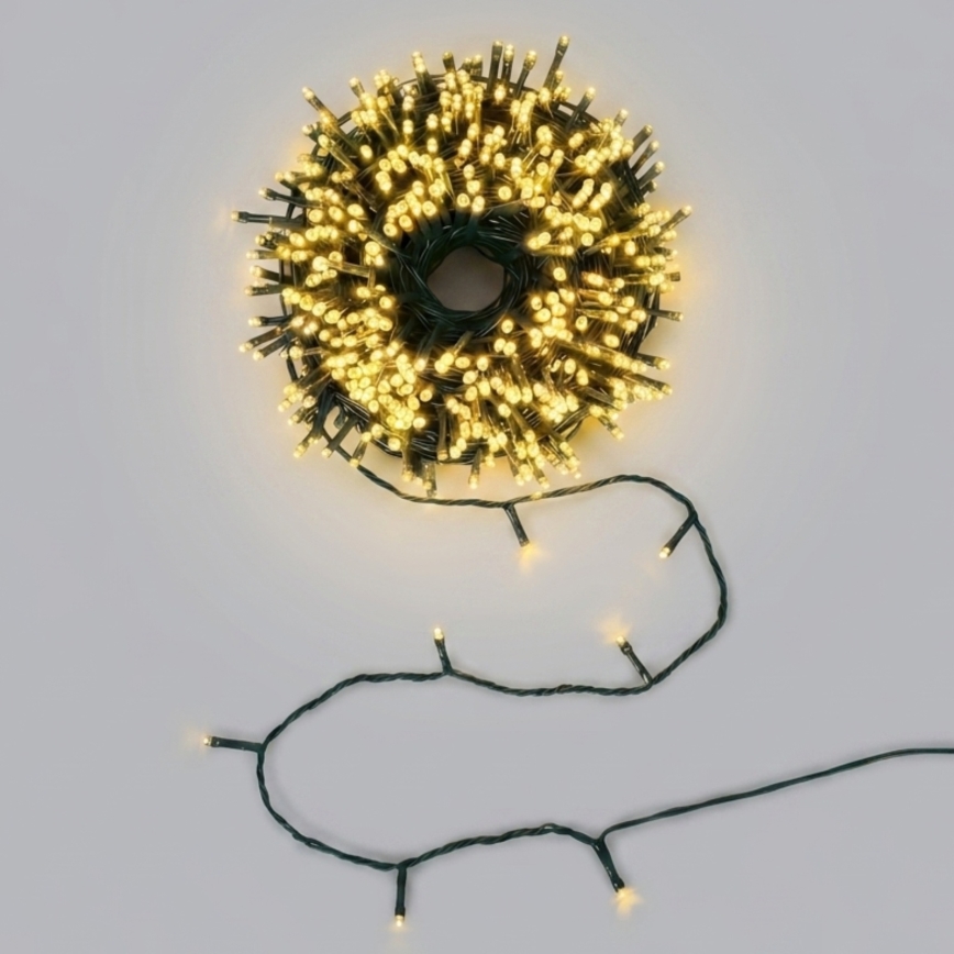 Aigostar - LED solarne lampki choinkowe 200xLED/8 funkcji 22m IP65 ciepła biała 800mAh