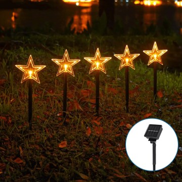 Aigostar - LED Solarne oświetlenie bożonarodzeniowe LED/0,054W/1,2V 1m IP65 ciepła biel