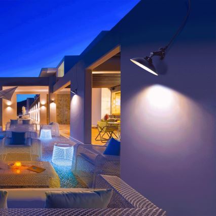 Aigostar - LED Solarna lampa ścienna LED/3,2V 3000K/4000K/6500K 5000 mAh IP65 + pilot zdalnego sterowania