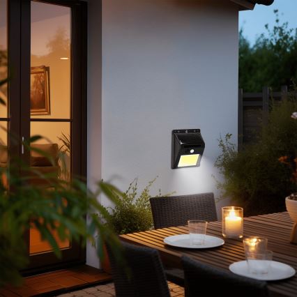 Aigostar - LED solarny kinkiet z czujnikiem LED/13W/5,5V 6500K IP65