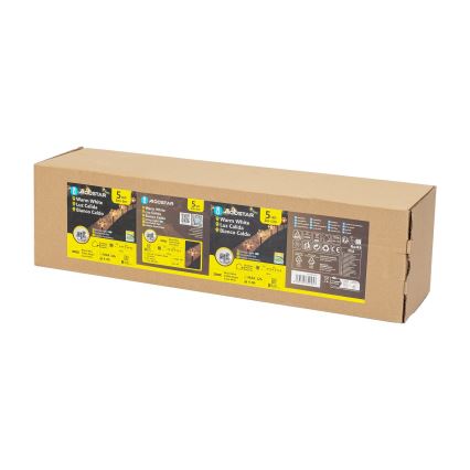 Aigostar - LED Solarny lampion świąteczny LED/0,054W/1,2V 1m IP65 ciepła biel