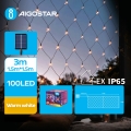 Aigostar - LED Solarny łańcuch bożonarodzeniowy 100xLED/8 funkcji 4,5x1,5m IP65 ciepła biel