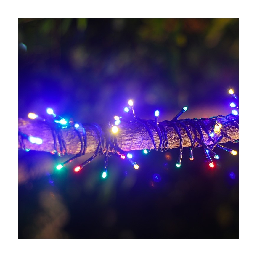 Aigostar - LED solarny łańcuch świąteczny 100xLED/8 funkcji 12m IP65 wielokolorowy