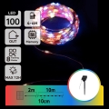 Aigostar - LED solarny łańcuch świąteczny 100xLED/8 funkcji 12m IP65 wielokolorowy 800 mAh