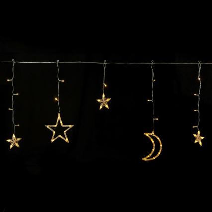 Aigostar - LED solarny łańcuch świąteczny 120 diod LED / 8 funkcji 3x0,6m 500 mAh IP65 ciepła biel