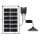 Aigostar - LED solarny żyrandol LED/35W/12V 3000 mAh 6500K IP65 śr. 15 cm + zdalne sterowanie (pilot)