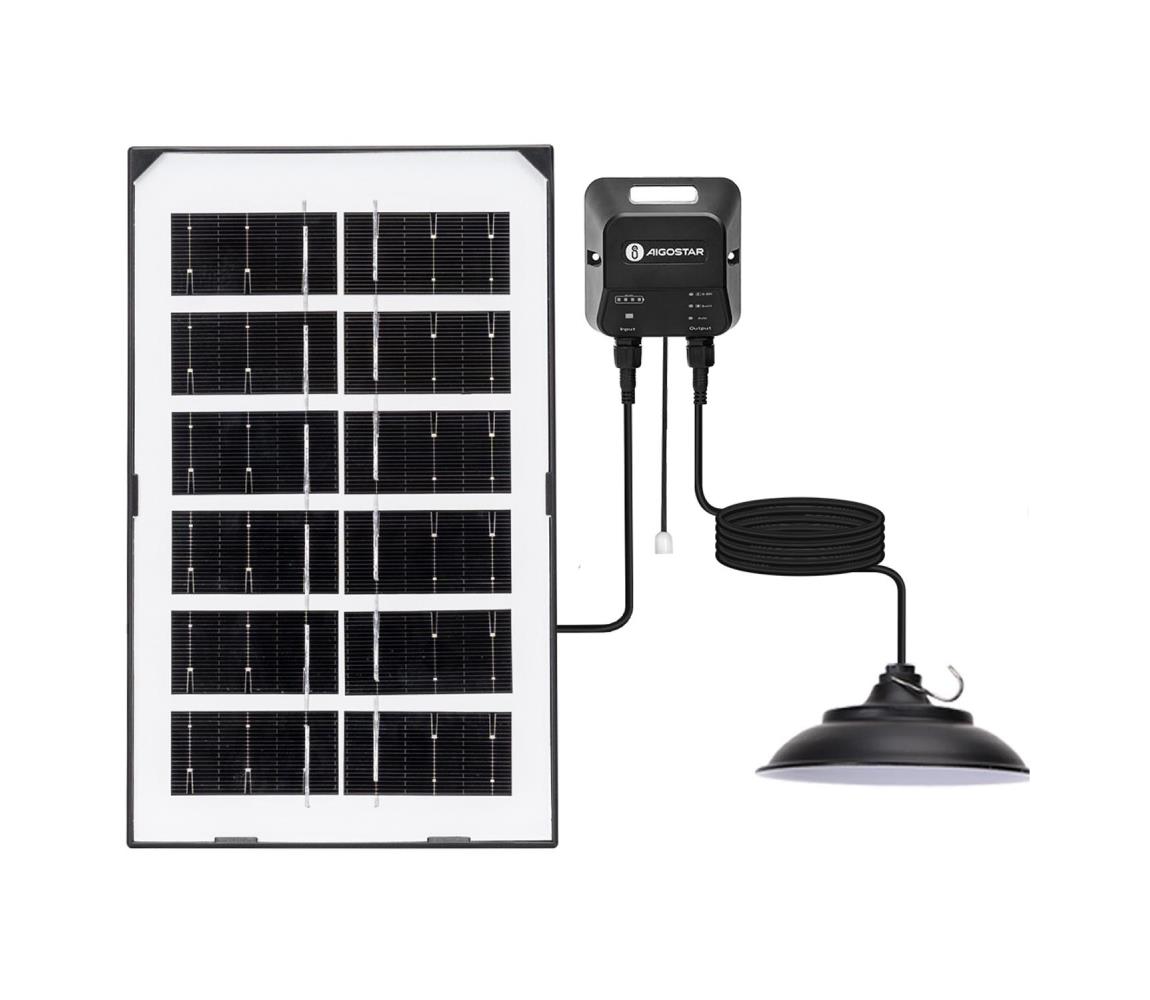 - LED solarny żyrandol LED/35W/12V 3000 mAh 6500K śr. 15 cm