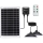 Aigostar - LED solarny żyrandol z czujnikiem 2xLED/35W/12V 6000 mAh 6500K IP65 śr. 15 cm + zdalne sterowanie