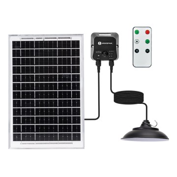 Aigostar - LED solarny żyrandol z czujnikiem ED/70W/12V 6000 mAh 6500 K śr. 23,5 cm + pilot zdalnego sterowania