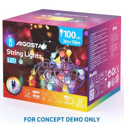 Aigostar - LED świąteczny projektor płatków śniegu LED/5W/230V zimna biel