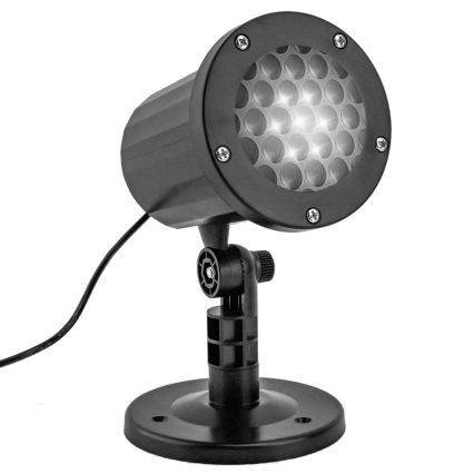Aigostar - LED świąteczny zewnętrzny projektor śnieżynek LED/5W/230V IP44 zimna biała