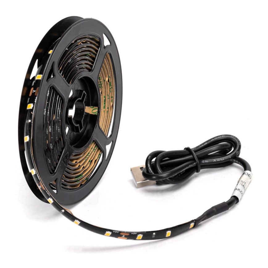 Aigostar - LED Taśma 2m LED/4,9W/5V 2700K IP65 czarna