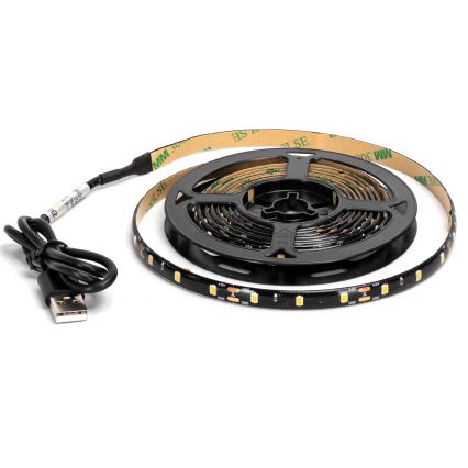 Aigostar - LED Taśma 2m LED/4,9W/5V 2700K IP65 czarna