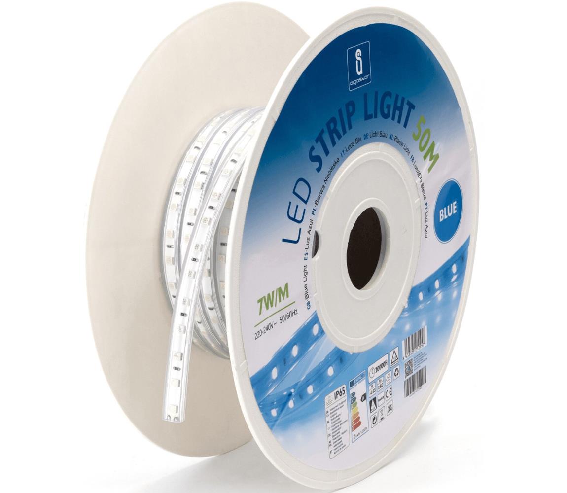- LED Taśma LED/350W/230V 50m niebieski IP65