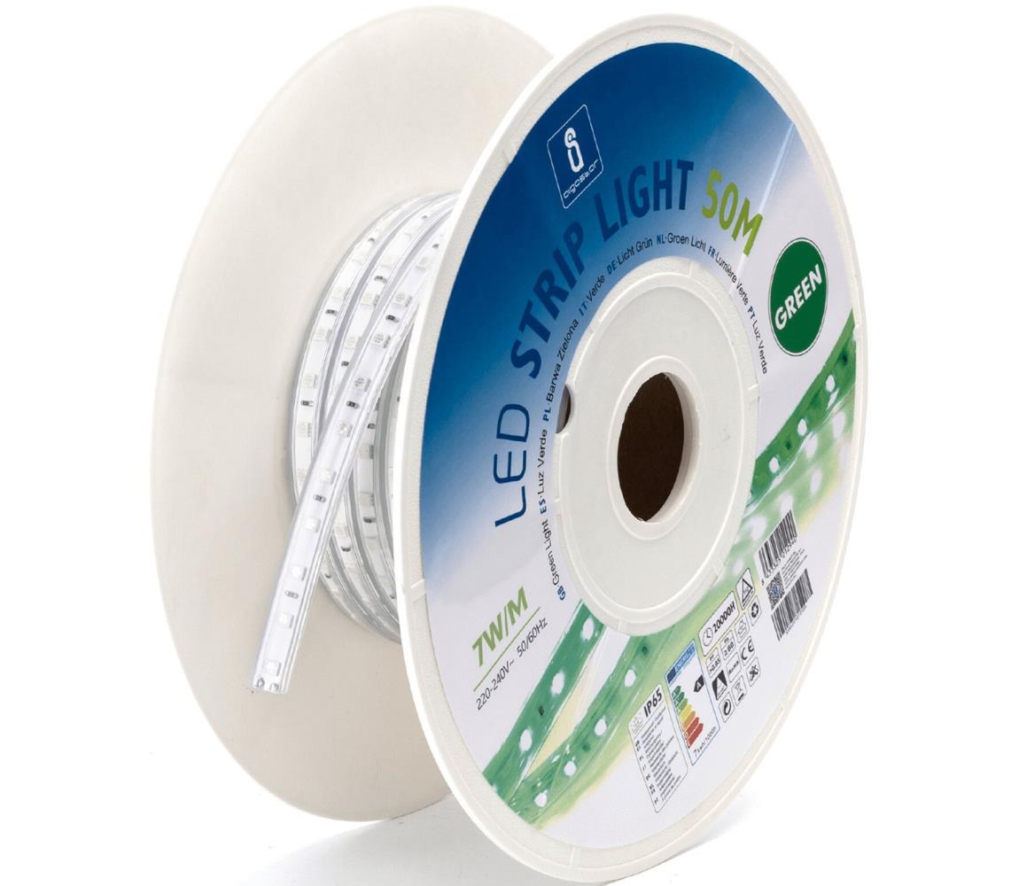 - LED Taśma LED/350W/230V 50m zielony IP65