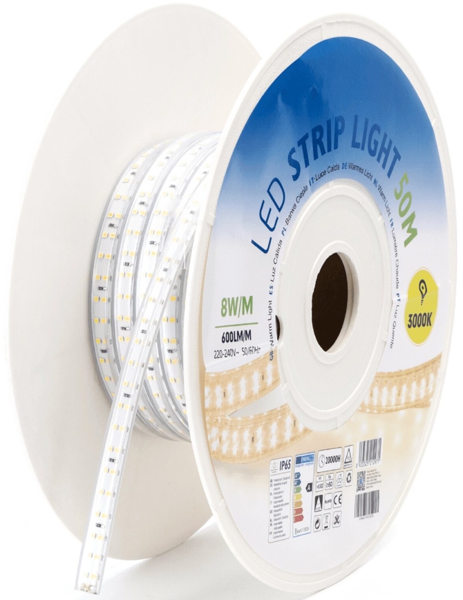 Aigostar - LED Taśma LED/400W/230V 50m 3000K IP65