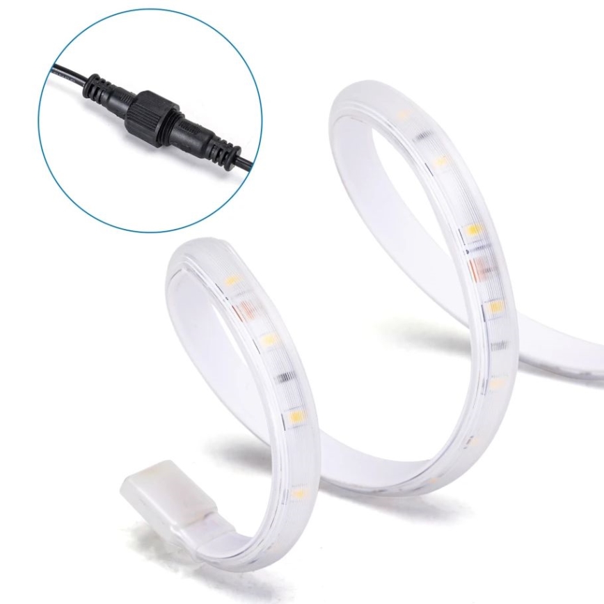 Aigostar - LED Taśma solarna ściemnialna LED/1,6W/3,2V 3 m 1600 mAh 6500K IP65 + zdalne sterowanie