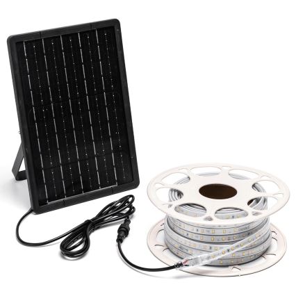 Aigostar - LED Taśma solarna ściemnialna LED/10W/3,2V 10 m 2700K IP65 8000 mAh + zdalne sterowanie