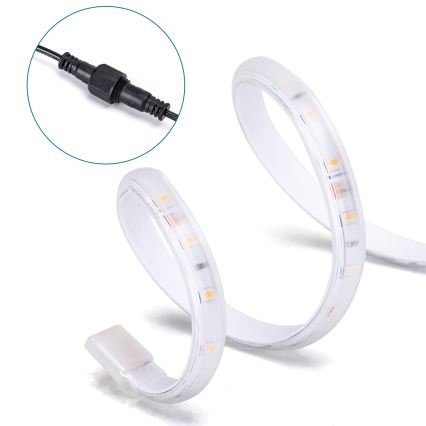 Aigostar - LED Taśma solarna ściemnialna LED/10W/3,2V 10 m 2700K IP65 8000 mAh + zdalne sterowanie