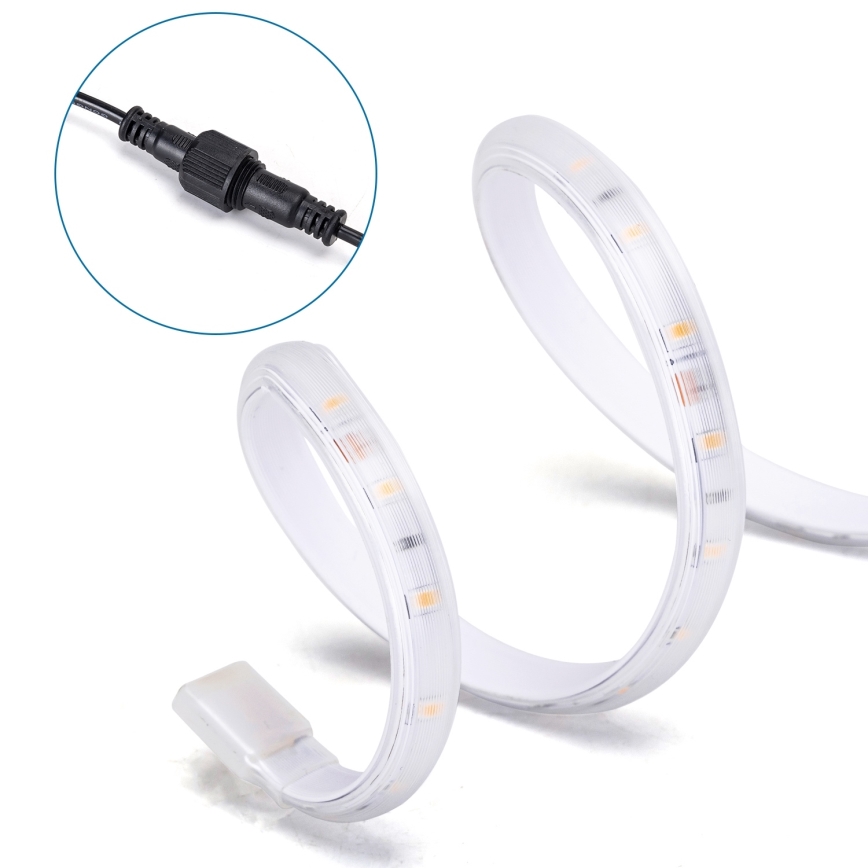 Aigostar - LED Taśma solarna ściemnialna LED/10W/3,2V 10 m 2700K IP65 8000 mAh + zdalne sterowanie