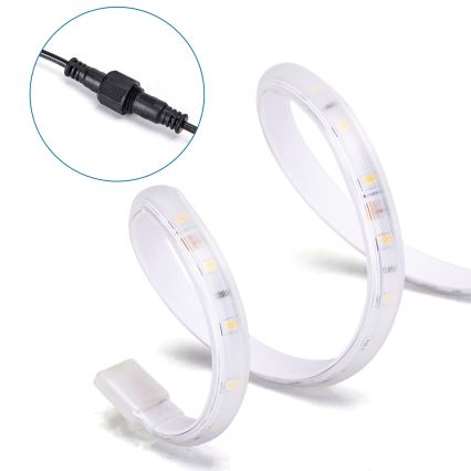 Aigostar - LED Taśma solarna ściemnialna LED/20W/3,2V 20 m 6500K IP65 + zdalne sterowanie