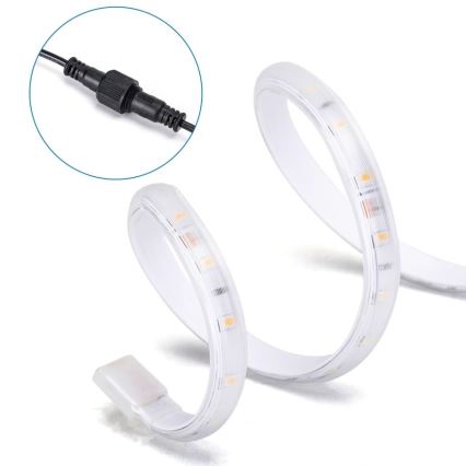 Aigostar - LED Taśma solarna ściemnialna LED/5W/3,2V 5 m 2700K IP65 4000 mAh + zdalne sterowanie