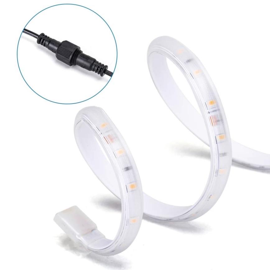Aigostar - LED Taśma solarna ściemnialna LED/5W/3,2V 5 m 2700K IP65 4000 mAh + zdalne sterowanie