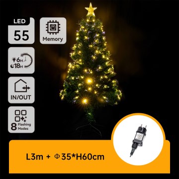 Aigostar - LED Zewnętrzna choinka świąteczna LED/3,6W/230V 60 cm IP44 ciepła biała