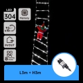 Aigostar - LED zewnętrzna dekoracja bożonarodzeniowa 304xLED/8 funkcji 3 m IP44 zimnobiała
