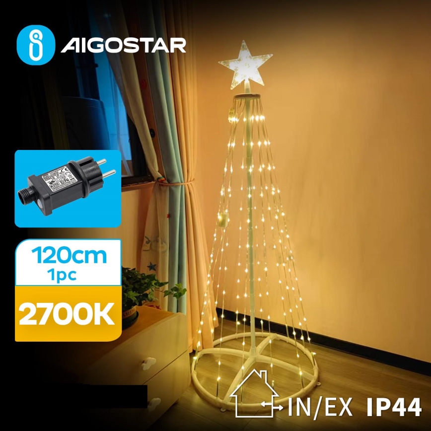 Aigostar - LED Zewnętrzna dekoracja bożonarodzeniowa LED/3,6W/31/230V 2700K 120 cm IP44