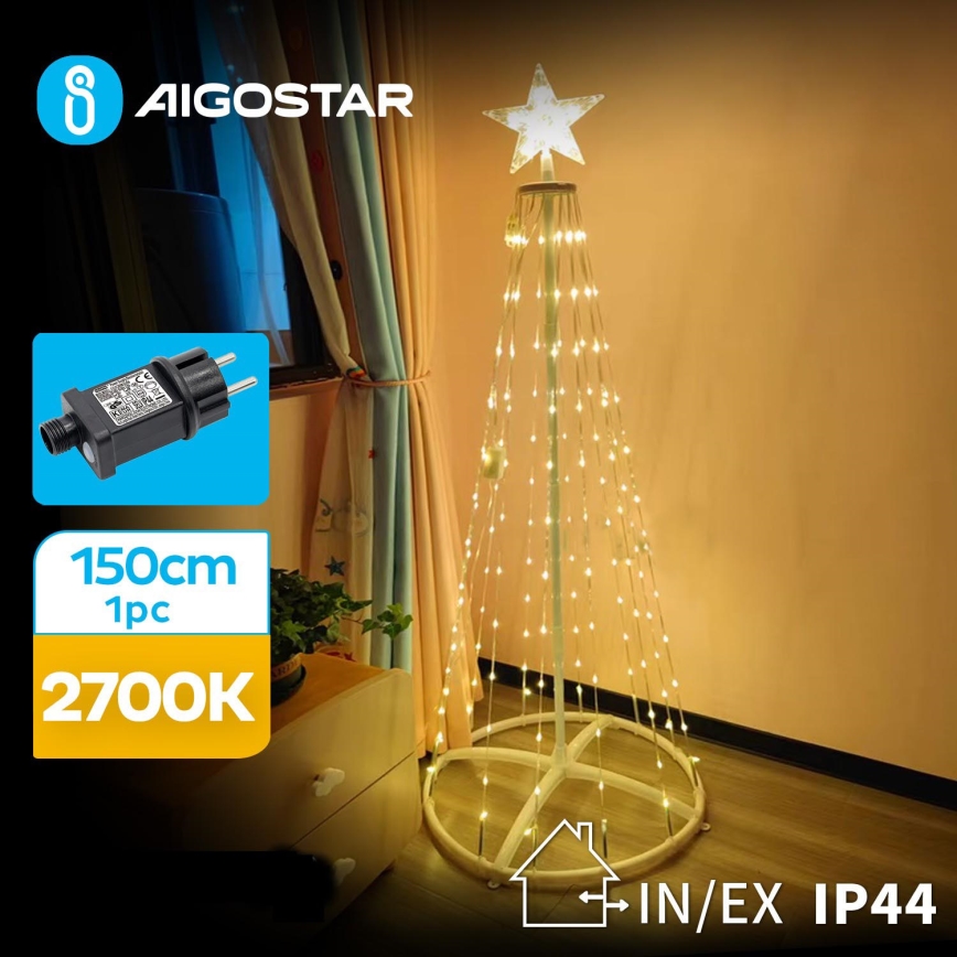 Aigostar - LED Zewnętrzna dekoracja bożonarodzeniowa LED/3,6W/31/230V 2700K 150 cm IP44