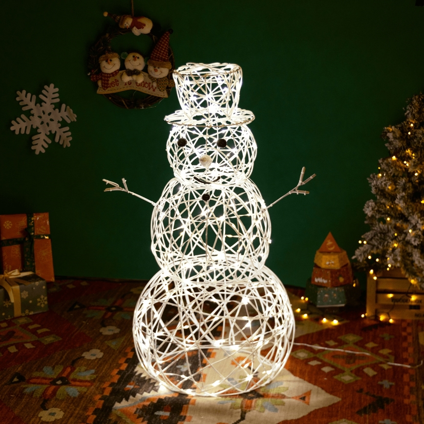 Aigostar-LED Zewnętrzna dekoracja bożonarodzeniowa LED/3,6W/31/230V 2700K 60cm IP44 bałwan