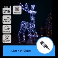 Aigostar - LED Zewnętrzna dekoracja bożonarodzeniowa LED/3,6W/31/230V 6500K 105 cm IP44 renifer