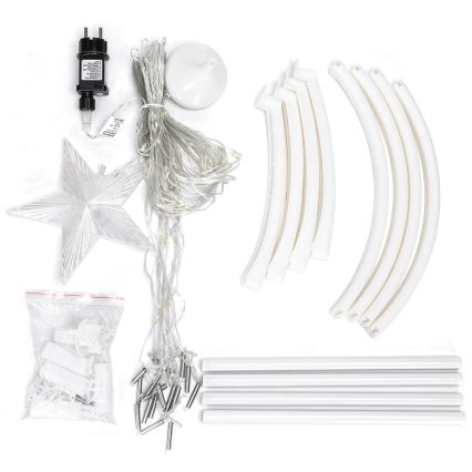Aigostar - LED Zewnętrzna dekoracja świąteczna LED/3,6W/230V 150 cm IP44 zimna biel