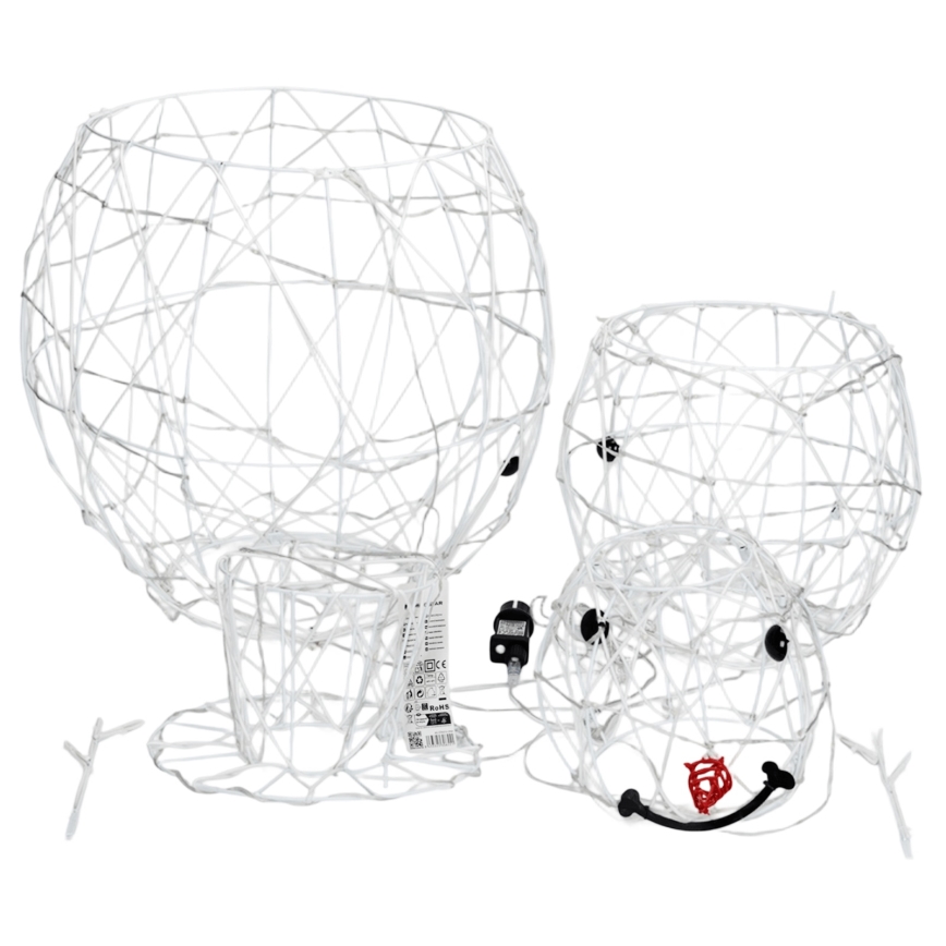 Aigostar - LED zewnętrzna dekoracja świąteczna 3,6W/31/230V 2700K 120 cm IP44 bałwan