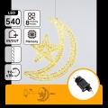 Aigostar - LED zewnętrzna dekoracja świąteczna 540xLED/6W/230V 43 cm IP44 ciepła biała księżyczek
