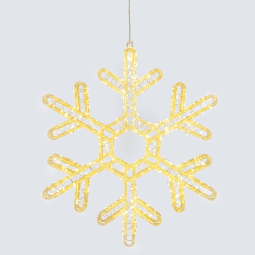 Aigostar - Zewnętrzna dekoracja świąteczna LED 540xLED/6W/230V 43 cm IP44 płatek śniegu, ciepła biel
