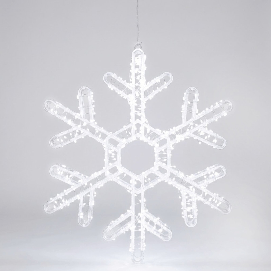 Aigostar - LED zewnętrzna dekoracja świąteczna 540xLED/6W/230V IP44 zimna biel 45cm płatek śniegu