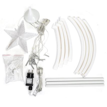 Aigostar - LED zewnętrzna dekoracja świąteczna LED/3,6W/230V 120 cm IP44 zimna biel