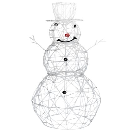 Aigostar-LED Zewnętrzna dekoracja świąteczna LED/3,6W/31/230V 6500K 90cm IP44 bałwan